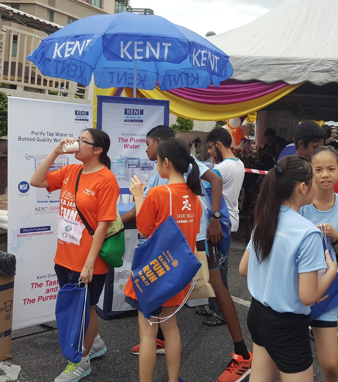 Aqua Kent at running marathon event